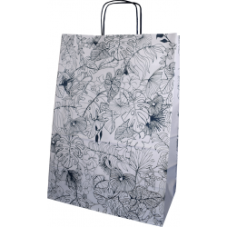 Torba papierowa 305x170x425 mm "kwiaty"