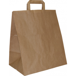 Torba papierowa 32x22x37 brązowa CATERINGOWA