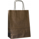 Torba papierowa 18x8x22 czarna eko prążek